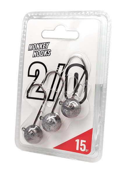 Monkey Lures Monkey Hooks 2/0 Raw Lead