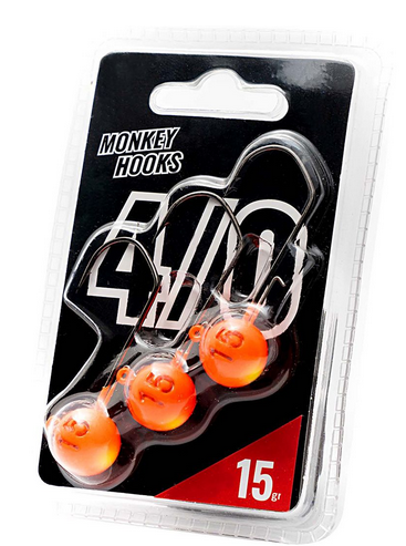 Monkey Lures Monkey Hooks 4/0 Orange/Yellow
