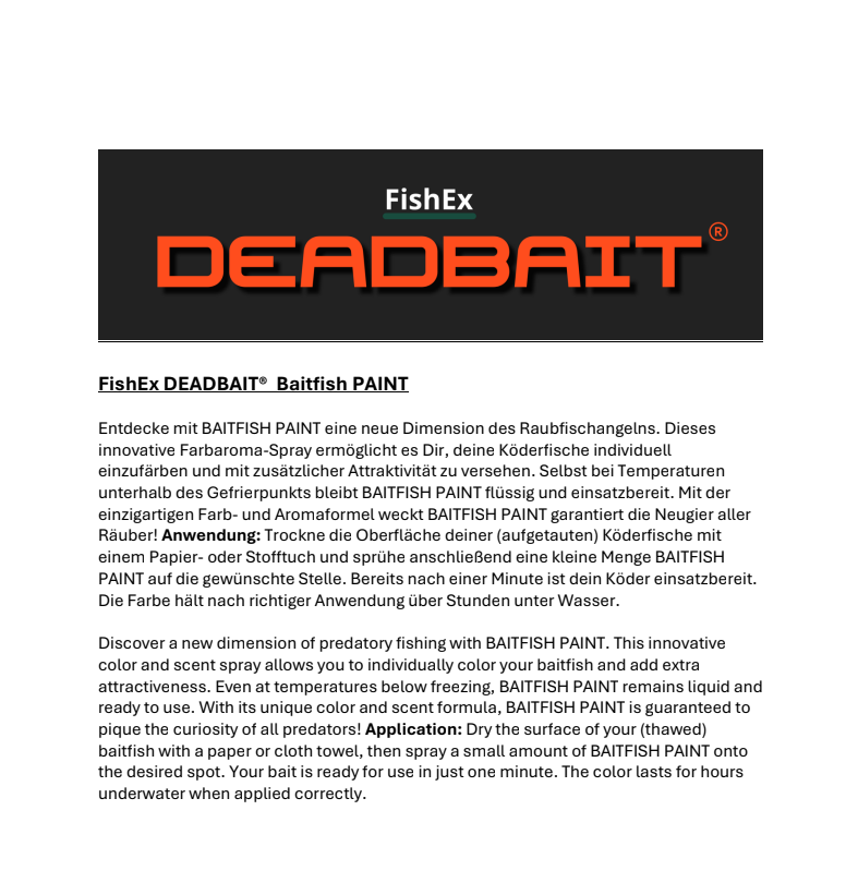 FishEx Deadbait Baitfish Paint